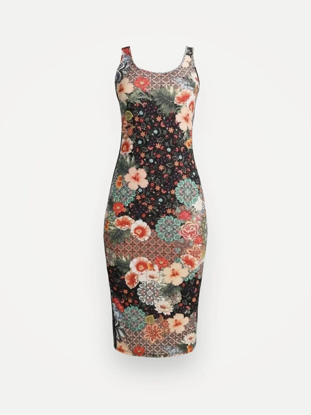 ADIDAS X Farm Rio Collab Jardim Floral Tank Sleeveless
Midi Dress SIZE M